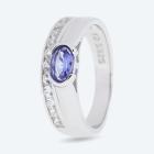 Ring 925 Silber rhodiniert Tansanit 17 - 113334900001 - 0 - 140px