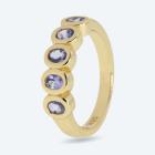 Ring 925 Silber vergoldet Tansanit 16 - 113335900001 - 0 - 140px
