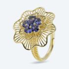 Ring 925 Silber vergoldet Tansanit 17 - 113336400001 - 0 - 140px