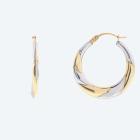 Creolen 375 Gelbgold bicolor Diamanten - 113387100000 - 0 - 140px