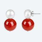 Ohrstecker 925 rhodiniert Achat rot, SWZPerle - 113475100000 - 0 - 140px