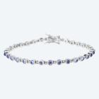 Armband 925 rhodiniert Tansanit Cabochon - 113484300000 - 0 - 140px