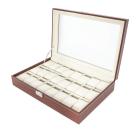 Uhrenbox für 24 Uhren, dunkelbraun-beige - 113498300000 - 0 - 140px