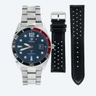 Time Piece Herren-Funkuhr + zusätz. Lederband - 113498600000 - 0 - 140px