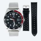 Time Piece Herren-Funkuhr + zusätz. Lederband - 113498700000 - 0 - 140px