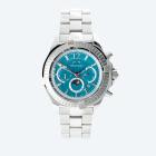 deLorean Herren-Automatikuhr Fangio, silber-petrol - 113503900000 - 0 - 140px