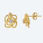 Ohrstecker 925 Sterling Silber vergoldet Zirkonia - 113524500000 - 0 - 140px