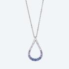 Kette mit Anhänger 925 Silber rhodiniert Zirkonia - 113525700000 - 0 - 140px