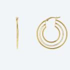 Creolen 925 Sterling Silber bicolor - 113525800000 - 0 - 140px