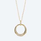 Anhänger Titan vergold. Zirkonia + Kette Edelstahl - 113548200000 - 0 - 140px