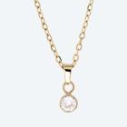 Anhänger Titan vergoldet Zirkonia +Kette Edelstahl - 113548400000 - 0 - 140px