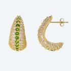 Creolen 925 Silber vergoldet Chromdiopsid - 113564200000 - 0 - 140px