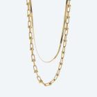 Doppel-Collier Edelstahl vergoldet - 113576300000 - 0 - 140px