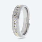 Ring Edelstahl bicolor Zirkonia 17 - 113632000001 - 0 - 140px