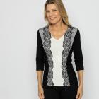 MILANO Design Damen-Pullover schwarz/weiß 36/38 - 113634300001 - 0 - 140px