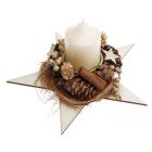 Holzstern 20cm mit Kerze creme - 113644600000 - 0 - 140px