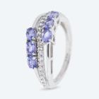 Ring 925 Sterling Silber rhodiniert Tansanit 17 - 113658700001 - 0 - 140px