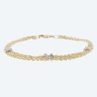 Armband 375 Gelbgold bicolor, ca. 19 cm - 113692300000 - 0 - 140px