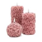 3 LED-Echtwachskerzen Rose - 113699900000 - 0 - 140px