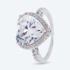 Herz-Ring 925 Sterling Silber rhodiniert Zirkonia 16 - 113703800001 - 0 - 140px