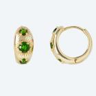 Creolen 925 St. Silber vergoldet Chromdiopsid - 113761700000 - 0 - 140px