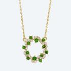 Mittelteil-Collier 925 vergoldet Chromdiopsid - 113763000000 - 0 - 140px