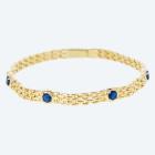Armband Bronze vergoldet Zirkonia blau - 113770400000 - 0 - 140px