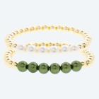 SET: 2x Armband Hämatit, Muschelkernperlen - 113770700000 - 0 - 140px