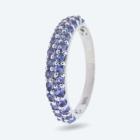 Ring 925 Silber rhodiniert Tansanit 16 - 113809300001 - 0 - 140px