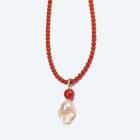 Anhänger mit Kette Achat, Süßwasserzuchtperle - 113844400000 - 0 - 140px