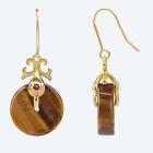 Ohrhänger 925 Silber vergoldet Tigerauge - 113854300000 - 0 - 140px