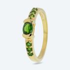 Ring 925 Sterling Silber vergoldet Chromdiopsid 19 - 113873300004 - 0 - 140px