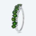 Ring 925 St. Silber rhodiniert Chromdiopsid 19 - 113873500004 - 0 - 140px