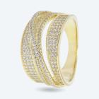 Ring 925 Sterling Silber vergoldet Zirkonia 17 - 113876900001 - 0 - 140px