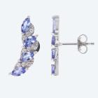 Ohrstecker 925 St. Silber rhodiniert Tansanit - 113902600000 - 0 - 140px