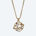 Anhänger Planetenring mit Kette Edelstahl verg. - 113903400000 - 0 - 140px