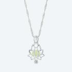 Anhänger mit Kette Lotusblüte Opal synthetisch - 113911200000 - 0 - 140px
