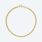 Kordelarmband 925 St. Silber vergoldet ca. 21cm - 113930500000 - 0 - 140px