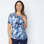 Jeannie Damen-Plissee-Shirt snake - 113965400000 - 0 - 140px