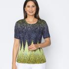 Jeannie Damen-Plissee-Shirt Zackenmuster - 113967100000 - 0 - 140px