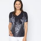 Jeannie Damen-Plissee Shirt floral - 113968100000 - 0 - 140px