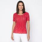 Jeannie Damen-Plissee-Shirt Goldprint - 113968600000 - 0 - 140px