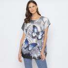 FASHION NEWS Damen-Shirt Butterfly grau M/L - 38-42 - 113979100001 - 0 - 140px