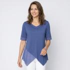 BRILLIANTSHIRTS Damen-Longshirt Uni Strass 36/38 - 113988600001 - 0 - 140px