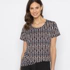 FASHION NEWS Damen-Shirt schwarz/multicolor M/L - 38-42 - 114018600001 - 0 - 140px