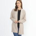 100% KASCHMIR Jacke Schalkragen beige melange 50/52 - 114107000005 - 0 - 140px