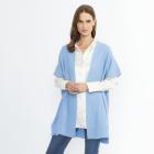 100% KASCHMIR Jacke Poncho-Style hellblau 34/36 - 114107500001 - 0 - 140px