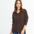 100% KASCHMIR Pullover dunkelbraun 50/52 - 114110200005 - 0 - 140px