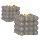 Bubble-Echtwachskerzen mit LED 2er Set - 114167000000 - 0 - 140px