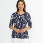 RÖSSLER SELECTION Damen-Shirt navy/offwhite 38 - 114170700001 - 0 - 140px